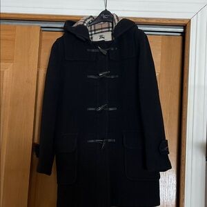 Burberry Beige Checkered Coat